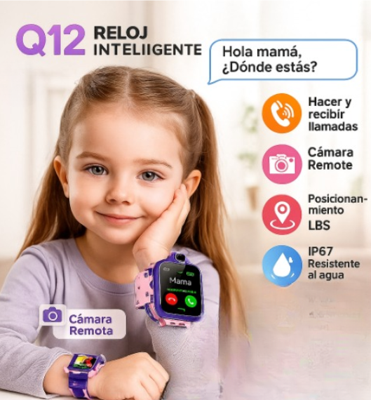 Reloj inteligente Q12 - Mi Primer Smartwatch